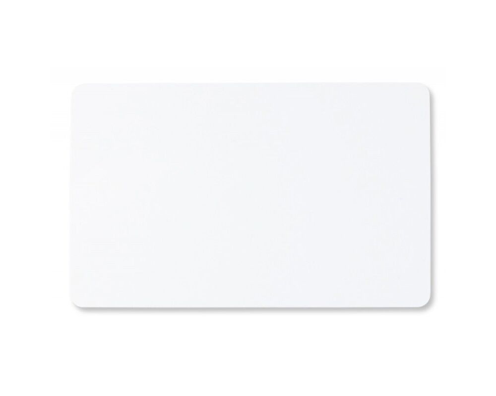 Λευκή πλαστική κάρτα